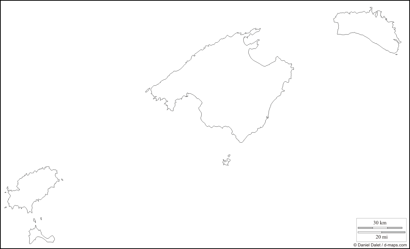 Mapa de Balears